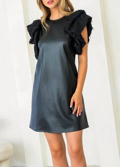 Thml - Embroidered Flutter Sleeve Dress